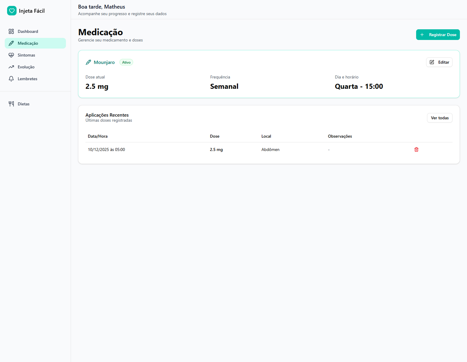 Relatórios e métricas